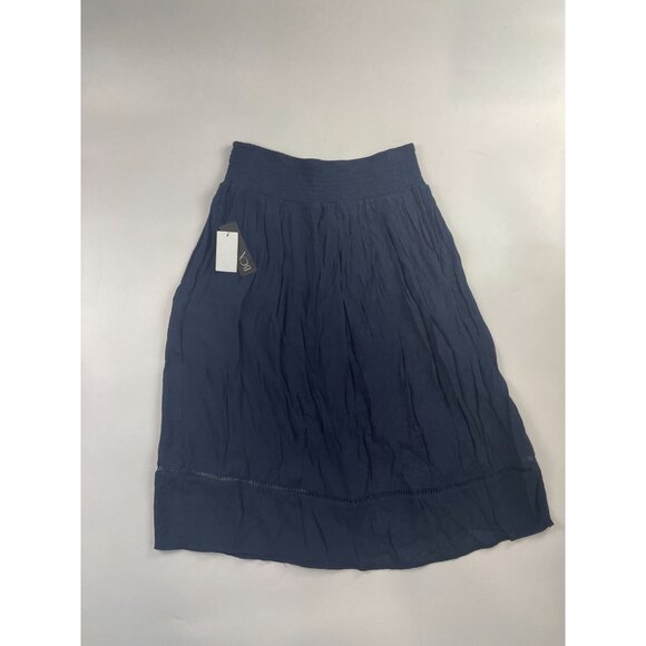NWT BCX Women's L Blue Midi Skirt - Picture 2 of 3